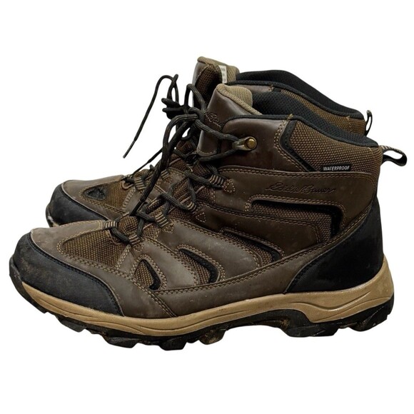 Eddie Bauer Hiking Boots Men 12 Fairmont Waterproof Brown  display picture 1